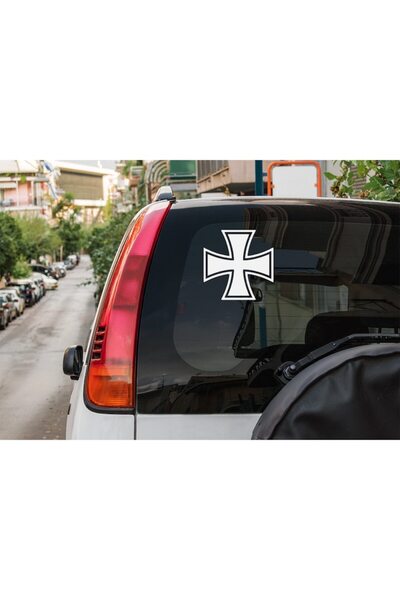 Oracal Car sticker ''Cross'', 15x15 cm, white