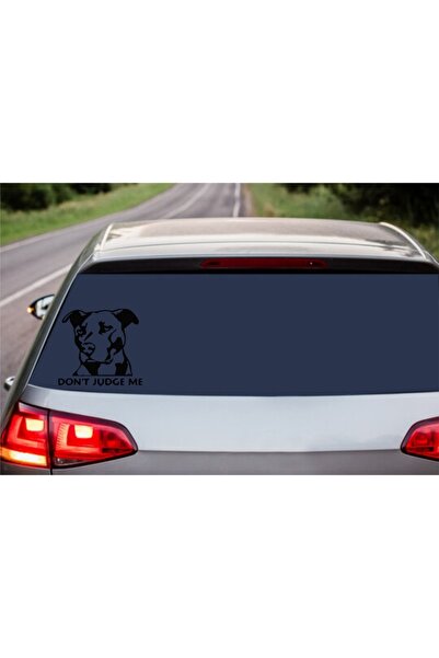 Oracal Decorative car sticker "Don't judge me", 18cm, black