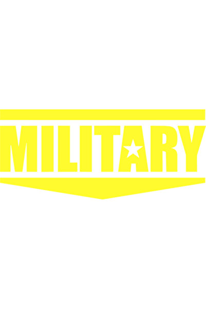 Oracal Car tuning sticker ''Military'', 20x15 cm, yellow