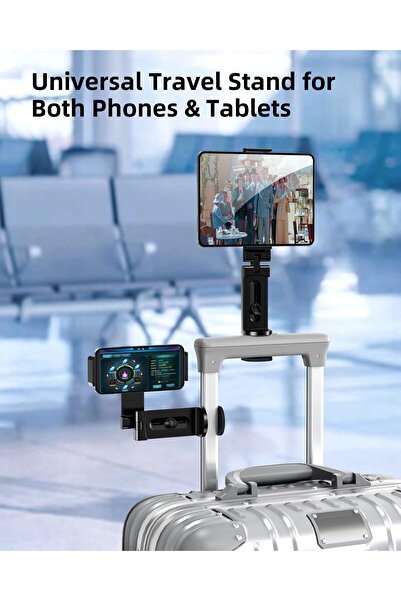 Generic Ougrani Airplane Foldable Tablet Holder – Travel Seatback Mount for iPad, Phone, Switch, Kindle