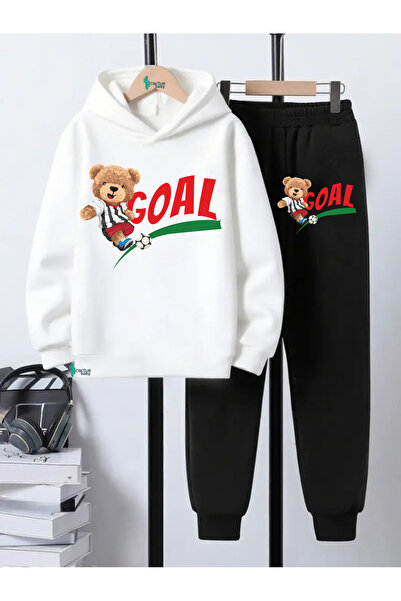 CACTUS COLLECTION Hooded Sweatshirt Children's Bottom Top Set 3 Thread Cotton Football