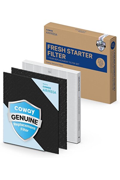 Coway مجموعة فلاتر بديلة Airmega AP-1512HH (فلتر HEPA واحد + فلتران كربونيان)...