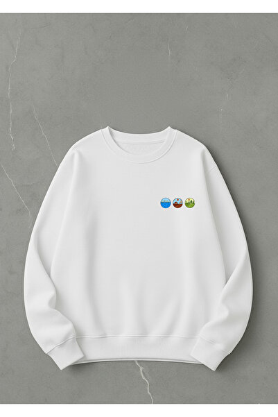 LORVEX Оверсайз унисекс суитшърт с качулка за велосипедисти, минималистичен, ...