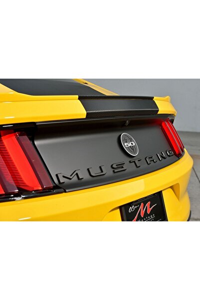 DK Tuning Mustang Bagaj Siyah Metal Yazı Logo Amblem