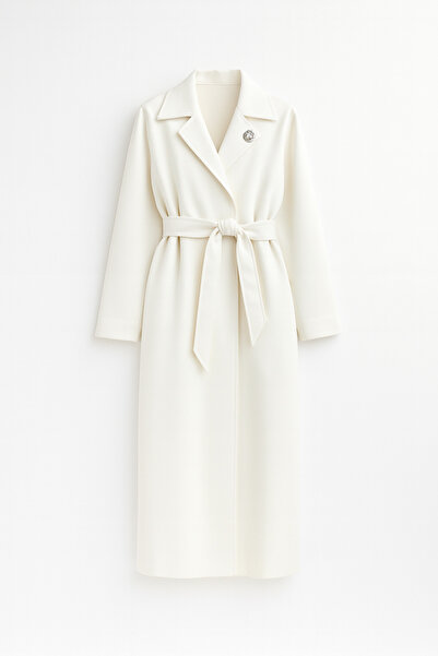 Fi'l Arz Fashion Women's Pearl Detail Plus Size Cardigan