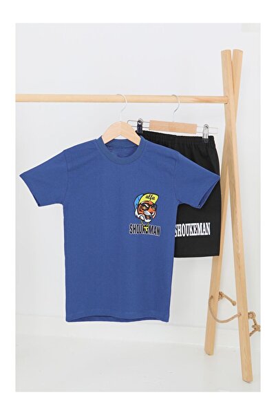 LC Waikiki Erkek Çocuk Lacivert Baskılı Eşofman - 27451