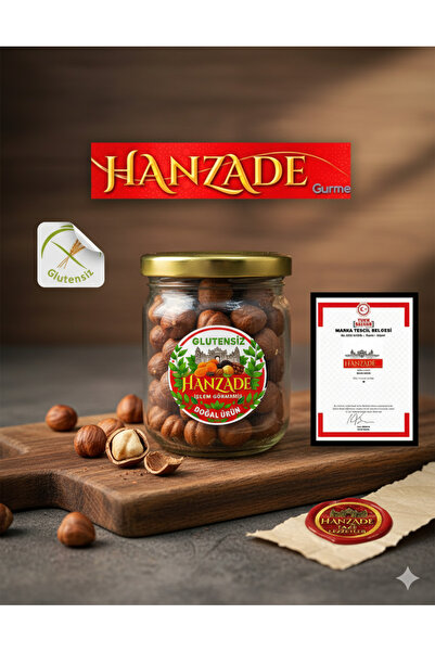 HANZADE GURME GLUTENSİZ İŞLEM GÖRMEMİŞ DOĞAL İÇ FINDIK 100 GR ALTIN KAPAK SERİSİ