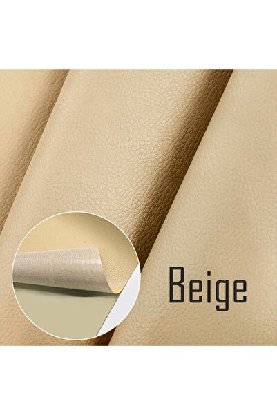 LUXER Self-adhesive Eco-leather Film for Sofa, Chair, Car Interior Reconditioning, 137x60 cm, Beige