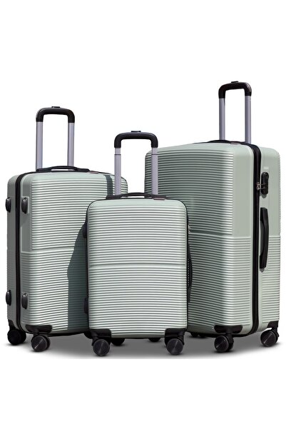 ZAAPPY مجموعة من 3 قطع من حقائب السفر المصنوعة من مادة ABS خفيفة الوزن ذات ال...