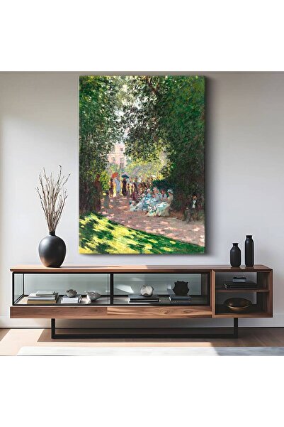 TosbArt Claude Monet Parc Monceau Park Manzarası Kanvas Tablo Sanat Tablosu R...
