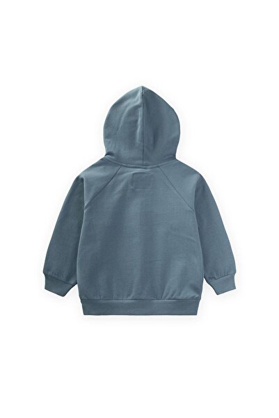 LC Waikiki Kapüşonlu Fermuarlı Hırka 1-14 Yaş Mint Yeşili