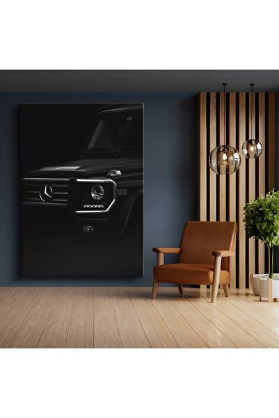 gurbaart Mercedes G-Class Karanlık Lüks SUV Kanvas Elegant Tablo Alman Parlay...