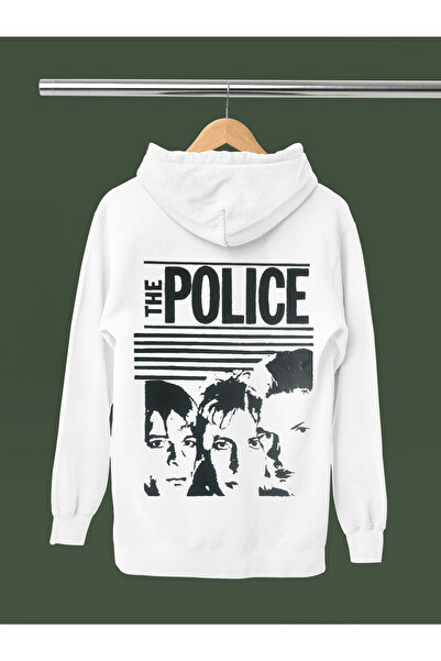 MAGORS سترة روك قطنية مطبوعة بأكمام طويلة من THE POLICE مبطن بالصوف مكونة من ...