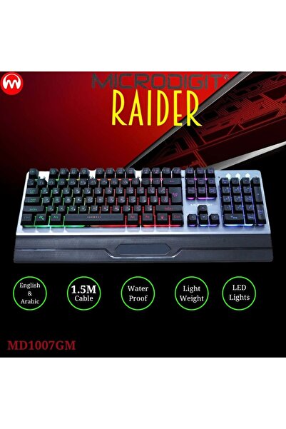 Microdigit Raider Premium Gaming Keyboard with Smooth Suspended Touch Keys (MD1007GM)