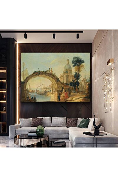 Generic Brand Francesco Guardi Podul Veneției Tablou arhitectural Pictură pe ...
