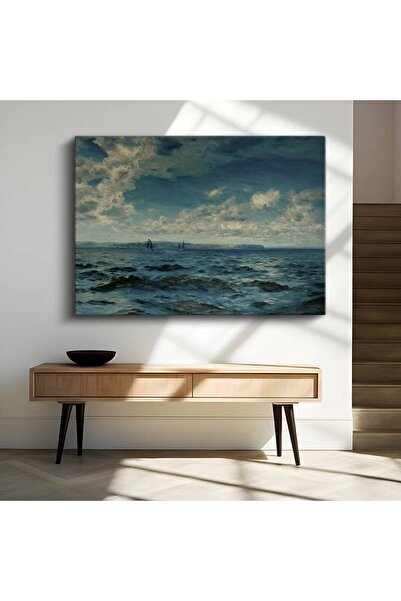 gurbaart Claude Monet Açık Deniz Su Manzarası Kanvas Modern Sanat Tablo Ressa...