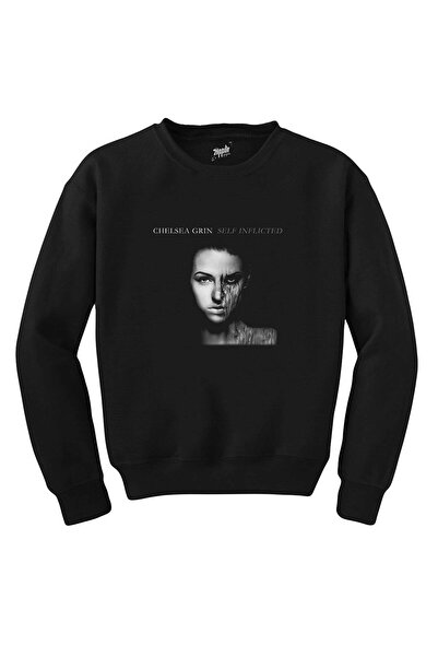 WAKHA Chelsea Grin Self İnflicted Siyah Sweatshirt