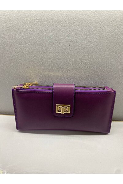 Marvelis محفظة بقفل مع حزام للرسغ وقسمين كبيرين الحجم