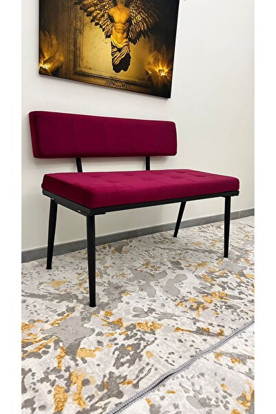 YILDIZ siyah metal sırtlı bench mutfak bankı yemek masası bench antre