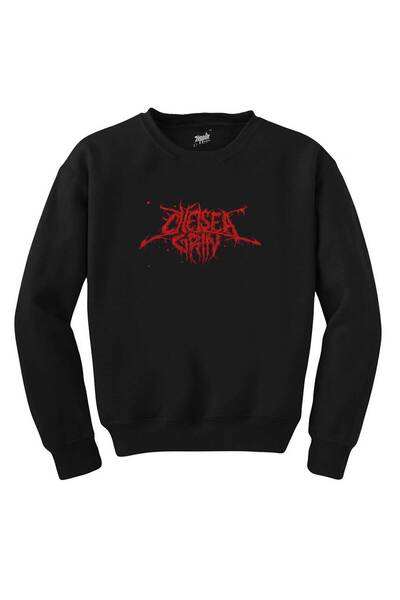 WAKHA Chelsea Grin Logo Blood Siyah Sweatshirt