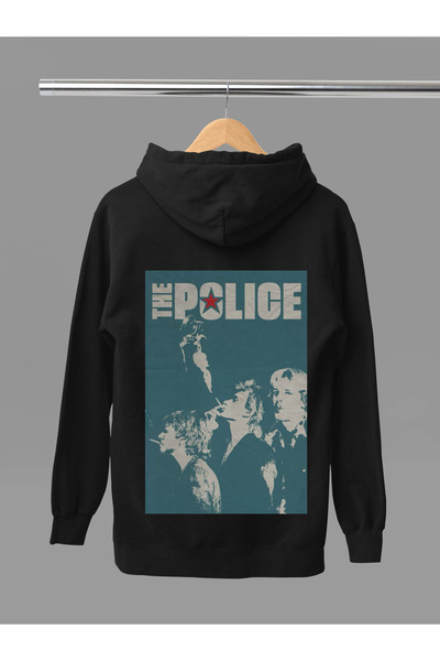 MAGORS سترة روك قطنية مطبوعة بأكمام طويلة من THE POLICE مبطن بالصوف مكونة من ...