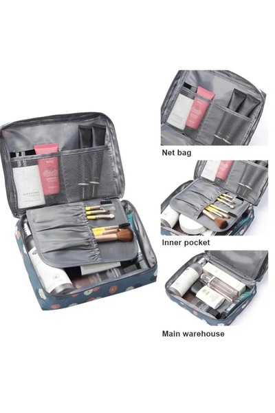 Homeland Multipocket Travel Makeup & Cosmetic Organizer