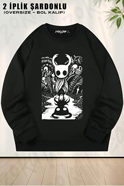 ZOKAWEAR Unisex Ghost Knight Graphic Art Hollow Knight Funny Game imprimat ov...