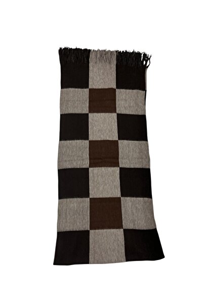 ARMİZA Checkered Patterned Soft Textured Acrylic Winter Scarf.