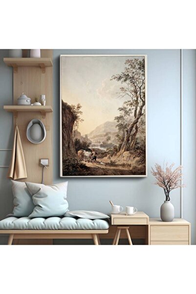 TosbArt Claude Lorrain Pastoral Kırsal Manzara Kanvas Tablo Sanat Tablosu Res...