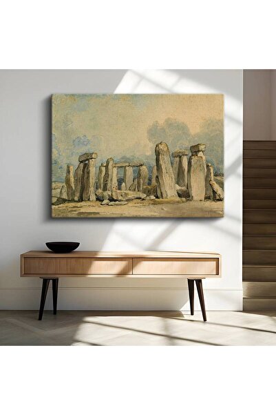 TosbArt J.M.W. Turner Stonehenge Antik Yapı Kanvas Tablo Sanat Tablosu Ressam...
