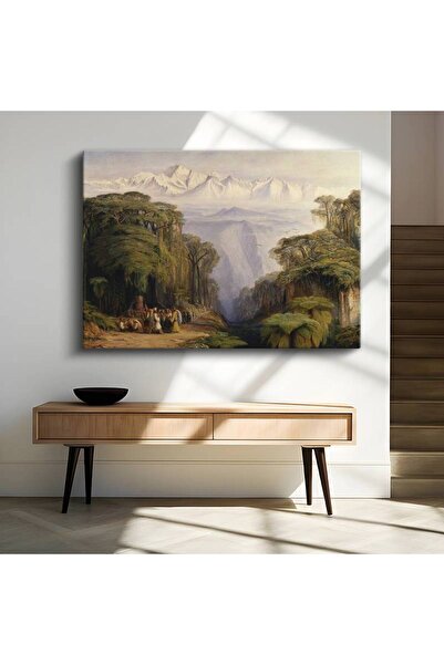 GülsenArt Edward Lear Ορεινά Όρη των Ιμαλαΐων Φυσικό Τοπίο Πίνακας σε καμβά Δ...
