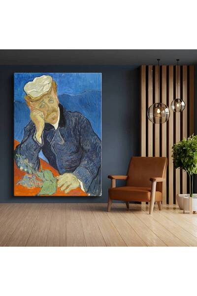 GülsenArt Vincent van Gogh Dr. Paul Gachet Portretul doctorului Pictură pe pâ...