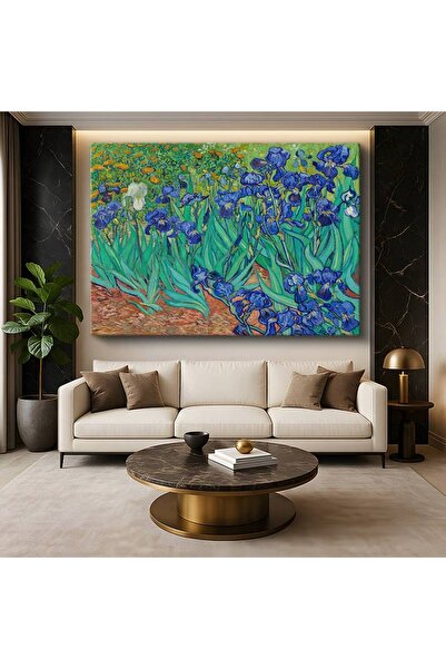 TosbArt Vincent van Gogh Süsenler Çiçek Resmi Kanvas Tablo Sanat Tablosu Ress...