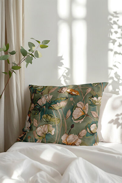 MOSHEYA HOME غطاء وسادة رقمي مصنوع من القطن بنسبة 100%، بأنماط نابضة بالحياة