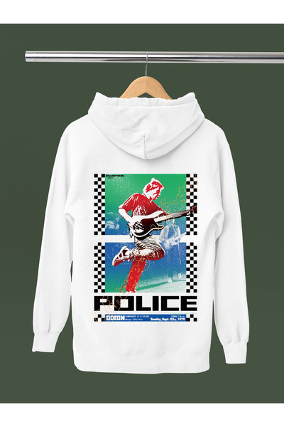 MAGORS سترة روك قطنية مطبوعة بأكمام طويلة من THE POLICE مبطن بالصوف مكونة من ...