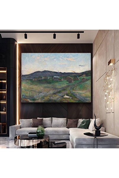 GülsenArt Edvard Munch Tablou rural pictat pe pânză Pictură murală Pictură de...
