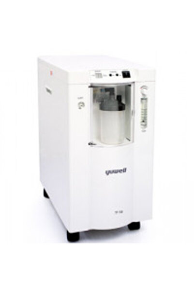 Yuwell جهاز توليد الأكسجين الكهربائي سعة 5 لتر (مع منفذ استنشاق)