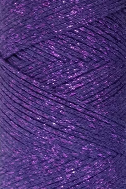 Bevella Macrame Cord خيط مكرامية أرجواني فائق اللمعان 2 مم 200 جرام