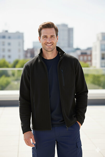 valedia Anti-Pilling Non-Pilling Standard Fit Full Zip Cold-Proof Fleece Jacket with 3 Pockets