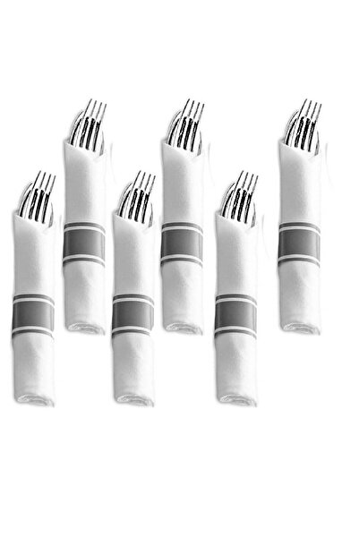 4basix مجموعة أدوات مائدة للاستخدام مرة واحدة، مغلفة بشكل فردي، عبوة من 6 مجم...