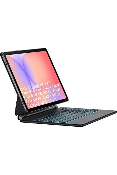 HYX Magic Keyboard Case for Samsung Galaxy Tab S10 FE/S9 FE/S9/S8/S7 10.9/11-inch