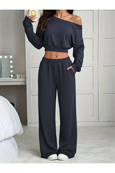 Machetta Жіночий светр з капюшоном і штанами, двоколірний комплект