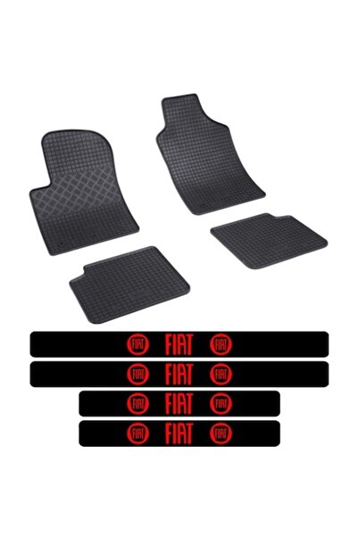 Rigum Covorașe din cauciuc Fiat 500 (Hatchback, din 09.2007) cu 4 autocolante...