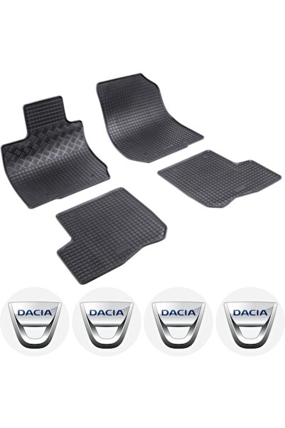 Rigum Set covorașe Dacia Sandero 2007-2013 cu 4 autocolante rotunde Dacia