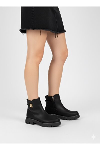 GÜLERSHOES Εγγυημένη αδιάβροχη αντιολισθητική σόλα με επένδυση από γούνα Εσωτερικά Γυναικείες μπότες με χοντρό τακούνι 36-37-38-39-40 Μέγεθος