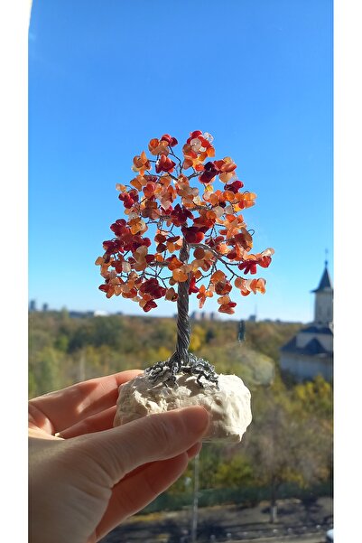 Cristaltree Carnelian semiprecious crystal tree, Secret Santa gift, Christmas...