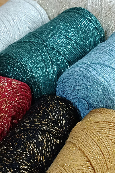 Bevella Macrame Cord Σχοινί Μακραμέ Ασημί Βουργουνδίας Ultra Glitter 2 mm 200 γρ