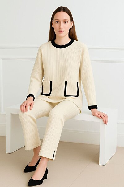 MAY MARA SET DE TRICOTAJE CU PANTALONI CU BUCĂȚI DUALE, 2-PIECE K tricotaj cu...