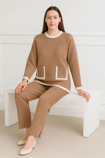 MAY MARA SET DE TRICOTAJE CU PANTALONI CU BUCĂȚI DUALE, 2-PIECE K tricotaj cu...