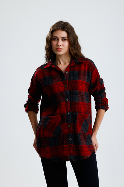 jöns since 1997 Women's Plaid Forester Shirt with Front Pockets